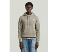 Longpullover G-STAR "Premium Core Hoodie Sweater", Herren, Gr. L, elephant skin, Obermaterial: 55% Baumwolle, 45% Polyester, Pullover Longpullover (42698467-L) elephant skin
