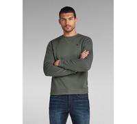 Longpullover G-STAR "Premium Core Sweatshirt", Herren, Gr. S, graphite, Obermaterial: 55% Baumwolle, 45% Polyester, Pullover Longpullover (41491428-S) graphite