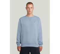 Longpullover G-STAR "Premium Core Sweatshirt", Jungen, Gr. XS, ash blau, Obermaterial: 55% Baumwolle, 45% Polyester, Pullover Longpullover (36758500-XS) ash blau