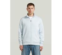 Longpullover G-STAR "Premium Core Track Jacket Sweater", Herren, Gr. XL, baby blau, Obermaterial: 55% Baumwolle, 45% Polyester, Pullover Longpullover (11328845-XL) baby blau