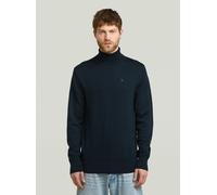 Longpullover G-STAR "Premium Core Turtle Strickpullover", Herren, Gr. S, salute, Obermaterial: 100% Wolle, Pullover Longpullover (87578213-S) salute