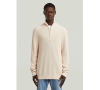 Longpullover G-STAR "Pullover Half Zip Knit", Herren, Gr. M, weißbait, Obermaterial: 100% Baumwolle, Pullover Longpullover (25851051-M) weißbait