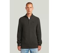 Longpullover G-STAR "Pullover Half Zip Knit", Herren, Gr. S, cloack, Obermaterial: 100% Baumwolle, Pullover Longpullover (11611862-S) cloack
