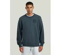 Longpullover G-STAR "Sunfaded Sweatshirt", Herren, Gr. XS, salute gd, Obermaterial: 100% Baumwolle, Pullover Longpullover (88019533-XS) salute gd