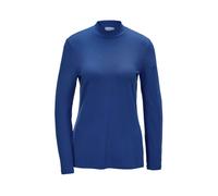 Longpullover GOLDNER "Stehkragenshirt mit Langarm", Damen, Gr. 46, blau (royalblau), Obermaterial: 95% Modal CMD. 5% Elasthan EL., Sonstiges, Pullover Longpullover, Ohne (54028948-46) royalblau
