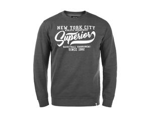 Longpullover INDICODE "Sweatshirt IDGalilero", Herren, Gr. S, grau (grau mix), Obermaterial: 80% Baumwolle CO. 20% Polyester PES., Sweatshirts Longpullover (55847759-S) grau mix