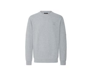 Longpullover INDICODE "Sweatshirtpullover IDAlbix", Herren, Gr. S, grau (light grau mix), Obermaterial: 60% Baumwolle CO. 40% Polyester PES., Pullover Longpullover (17806410-S) light grau mix