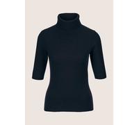 Longpullover MADELEINE "Kaschmirpullover Luxuriöser Strickpullover mit Rollkragen", Damen, Gr. 36/38, blau (marine), Obermaterial: 100% Kaschmir WS., Modern, normal, Rollkragen, Pullover Longpullover,