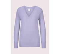Longpullover MADELEINE "Pullover Kaschmirpullover mit V-Ausschnitt", Damen, Gr. 34, lila (hellamethyst), Obermaterial: 100% Kaschmir WS., Modern, V-Ausschnitt, Pullover Longpullover, Edles Maschenbild
