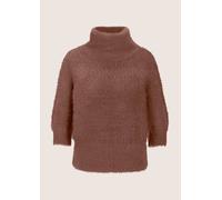 Longpullover MADELEINE "Pullover Weicher Strick mit Ballonärmeln", Damen, Gr. 40, braun (espresso), Obermaterial: 79% Polyamid PA. 11% Viskose CV. 8% Schurwolle WV. 2% Kaschmir WS., Pullover Longpullo