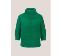 Longpullover MADELEINE "Pullover Weicher Strick mit Ballonärmeln", Damen, Gr. 44, grün, Obermaterial: 79% Polyamid PA. 11% Viskose CV. 8% Schurwolle WV. 2% Kaschmir WS., Pullover Longpullover (7880545