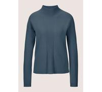 Longpullover MADELEINE "Strickpullover Kaschmir-Pullover mit Pointelle-Muster", Damen, Gr. 34, blau (stahlblau), Obermaterial: 90% Schurwolle WV. 10% Kaschmir WS., Modern, normal, Pullover Longpullove