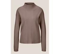 Longpullover MADELEINE "Strickpullover Kaschmir-Pullover mit Pointelle-Muster", Damen, Gr. 36/38, beige (cappuccino), Obermaterial: 90% Schurwolle WV. 10% Kaschmir WS., Modern, normal, Pullover Longpu