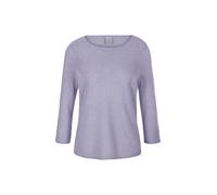 Longpullover MADELEINE "Strickpullover Kaschmirpullover mit U-Boot-Ausschnitt", Damen, Gr. 40/42, lila (hellamethyst), Obermaterial: 100% Kaschmir WS., Modern, normal, Pullover Longpullover, Kaschmirp