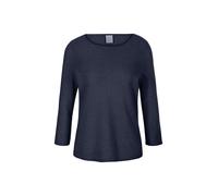 Longpullover MADELEINE "Strickpullover Kaschmirpullover mit U-Boot-Ausschnitt", Damen, Gr. 48, blau (marine), Obermaterial: 100% Kaschmir WS., Modern, normal, U-Boot-Ausschnitt, Pullover Longpullover,