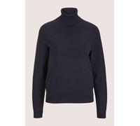 Longpullover MADELEINE "Strickpullover Schmaler Feinstrickpullover", Damen, Gr. 44/46, schwarz, Obermaterial: 70% Viskose CV. 30% Polyamid PA., Modern, normal, Rollkragen, Pullover Longpullover, Feins
