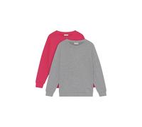 Longpullover MINYMO "Sweater MISweatshirt", Mädchen, Gr. 152, pink (beetroot lila), Obermaterial: 60% Baumwolle CO. 40% Polyester PES., Pullover Longpullover (52090621-152) beetroot lila