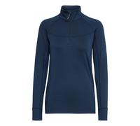 Longpullover NORTH BEND "Longsleeve NBBela W", Damen, Gr. 42, blau (navy blazer), Obermaterial: 90% Polyester PES. 10% Elasthan EL., Sweatshirts Longpullover (89132340-42) navy blazer