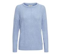 OXMO Chiara Damen Strickpullover Grobstrick Pullover mit Rundhalsausschnitt, Größe:L, Farbe:Sky Blue (163922)