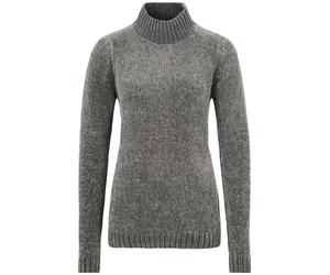 Longpullover OXMO "Pullover OXEstella", Damen, Gr. S, grau (pewter), Obermaterial: 100% Polyester PES., Pullover Longpullover (17786540-S) pewter