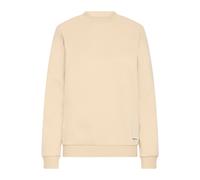 Longpullover OXMO "Sweater OXKAREN", Damen, Gr. L, beige (oyster), Obermaterial: 80% Polyester PES. 20% Baumwolle CO., Pullover Longpullover (51870605-L) oyster