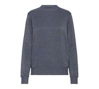 Longpullover OXMO "Sweater OXMille", Damen, Gr. L, blau (total eclipse melange), Obermaterial: 55% Polyester PES. 45% Baumwolle CO., Pullover Longpullover (72280050-L) total eclipse melange