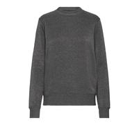 Longpullover OXMO "Sweater OXMille", Damen, Gr. XXL, grau (dunkelgrau melange), Obermaterial: 55% Polyester PES. 45% Baumwolle CO., Pullover Longpullover (91762153-XXL) dunkelgrau melange