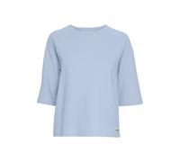 Longpullover OXMO "Sweatshirtpullover OXJonne", Damen, Gr. L, blau (kentucky blau), Obermaterial: 60% Baumwolle CO. 40% Polyester PES., Sweatshirts Longpullover (28198159-L) kentucky blau