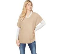 Pullunder HEINE "Pullunder", Damen, Gr. 42, beige (elfenbein), 100% Polyacryl, unifarben, Pullover Pullunder (14258107-42) elfenbein