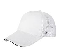 Longra Unisex Jungen Mädchen Mütze Baseball Cap Baseballkappe Draußen Verstellbarer Sonnenhut für Mädchen Jungen Sonnenhut Atmungsaktiv Kappe Basecap Mütze Sporthut Mesh Kids Cap (White, One Size)