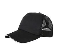 Longra Unisex Jungen Mädchen Mütze Baseball Cap Baseballkappe Draußen Verstellbarer Sonnenhut für Mädchen Jungen Sonnenhut Atmungsaktiv Kappe Basecap Mütze Sporthut Mesh Kids Cap (Black, One Size)