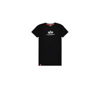 Shirtkleid ALPHA INDUSTRIES "Alpha Industries Women - T-Shirts Basic T Long Wmn" Gr. S, Normalgrößen, schwarz (black) Damen Kleider (98881424-S) black