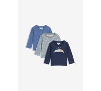 Longshirt aus reiner Bio-Baumwolle (3er Pack) 74/80