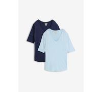 Longshirt aus softer Viskose, 2er-Pack 44/46 (L)