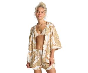 Longshirt BILLABONG "Beach Side", Damen, Gr. XL, stone, Obermaterial: 60% Walkfrottier, 40% Viskose;, Shirts Longshirt (82358028-XL) stone