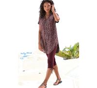 Longshirt bordeaux bedruckt 36/38