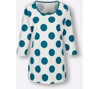 Longshirt ecru-aquapetrol 48/50