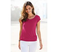 Longshirt LASCANA Gr. 36/38, pink (magenta) Damen Shirts (79948941-36) magenta