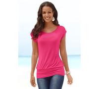 LASCANA Longshirt mit breitem Bund, pink