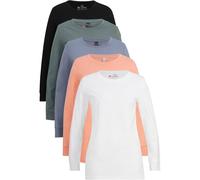Longshirt mit Rundhalsausschnitt, Langarm (5er Pack) 40/42 (M)