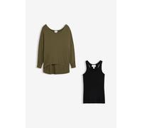 Longshirt mit Top aus Viskose-Mix 44/46 (L)