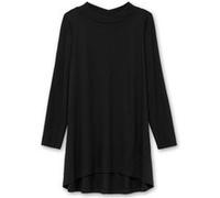 Sweatshirt SHEEGO, Damen, Gr. 48/50, schwarz, 50% Baumwolle, 50% Modal, unifarben, Rundhals, Sweatshirts Sweatshirt (88701906-48) schwarz