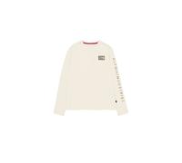 Longsleeve ALPHA INDUSTRIES "Camo Sleeve Longsleeve", Herren, Gr. L, weiß (vintage weiß), Obermaterial: 100% Baumwolle, Shirts (87365837-L) vintage weiß