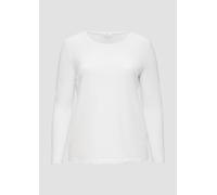 Longsleeve aus Baumwollstretch 48 weiß 2160984.0100.48