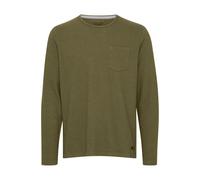 Longsleeve BLEND "Longsleeve BHTee", Herren, Gr. M, grün (cypress), Obermaterial: 60% Baumwolle CO. 40% Polyester PES., regular fit normal, Rundhals, Shirts (72860600-M) cypress