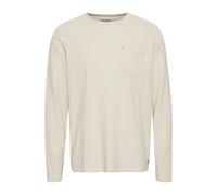 Longsleeve BLEND "Longsleeve BHTee", Herren, Gr. XL, beige (cloud cream), Obermaterial: 60% Baumwolle CO. 40% Polyester PES., regular fit normal, Rundhals, Shirts (19940052-XL) cloud cream