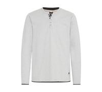 Longsleeve BLEND "Longsleeve BHTee", Herren, Gr. XL, grau (stone mix), Obermaterial: 85% Baumwolle CO. 15% Polyester PES., Shirts (60480451-XL) stone mix