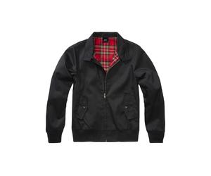 Longsleeve BRANDIT "Brandit Damen Ladies Lord Canterbury Jacket", Damen, Gr. XS, schwarz, 65% Polyester, 35% Baumwolle, kariert, normal, amerikanischer Ausschnitt, Shirts (43199665-XS) schwarz