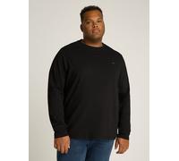 Longsleeve "BT-STRETCH SLIM FIT TEE-B mit Rundhals und Logo", Herren, Gr. 3XL, schwarz, Single Jersey, Obermaterial: 95% Baumwolle, 4% Elasthan, 1% sonstige Fasern, TOMMY HILFIGER BIG & TALL, Basic, s