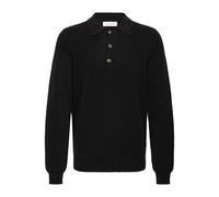 Longsleeve CASUAL FRIDAY "Strickpullover CFABEL", Herren, Gr. 3XL, schwarz (schwarz beauty), Obermaterial: 39% Baumwolle CO. 34% Polyester PES. 27% Viskose CV., Shirts (54182501-XXXL) schwarz beauty